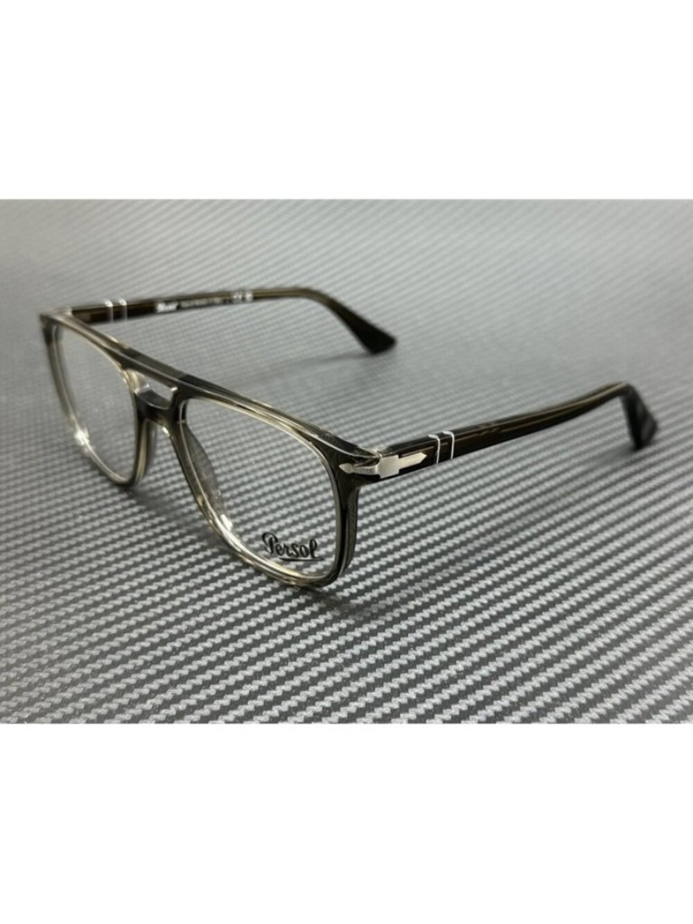 New Persol Men Smoke Grey Eyeglasses 54-18-145